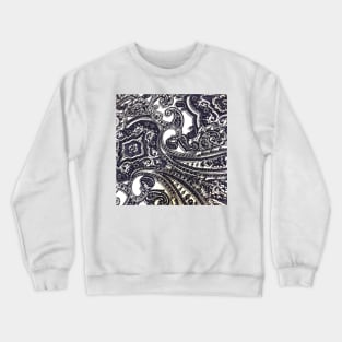 Blue Bandana Pattern Crewneck Sweatshirt